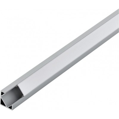 39,95 € 免费送货 | 照明灯具 Eglo Corner Profile 2 200×2 cm. 照明配置文件 铝 和 塑料. 铝, 白色的 和 银 颜色