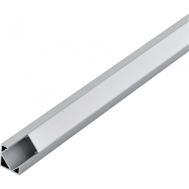 39,95 € Envío gratis | Accesorios de iluminación Eglo Corner Profile 2 200×2 cm. Perfilería para iluminación Aluminio y Plástico. Color aluminio, blanco y plata