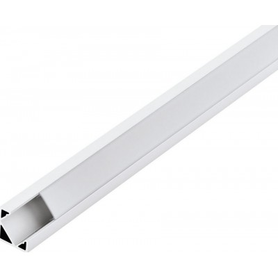 39,95 € Envío gratis | Accesorios de iluminación Eglo Corner Profile 2 200×2 cm. Perfilería para iluminación Aluminio y Plástico. Color blanco