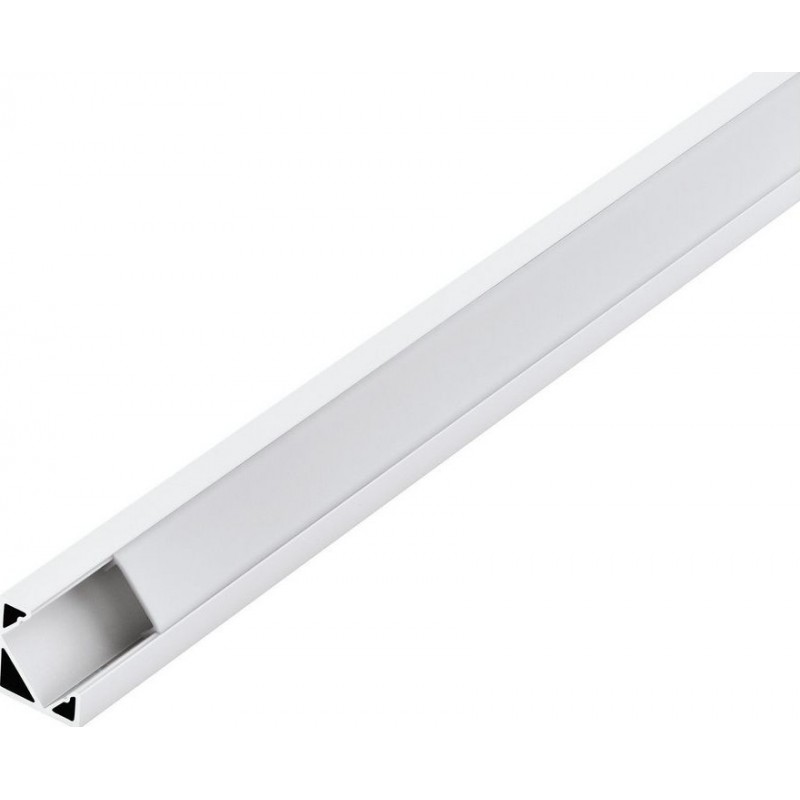 39,95 € Free Shipping | Lighting fixtures Eglo Corner Profile 2 200×2 cm. Profiles for lighting Aluminum and Plastic. White Color