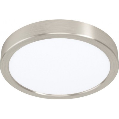 29,95 € Free Shipping | Indoor ceiling light Eglo Fueva 5 Round Shape Ø 21 cm. Kitchen, lobby and bathroom. Modern Style. Steel and plastic. White, nickel and matt nickel Color