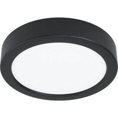 19,95 € Free Shipping | Indoor ceiling light Eglo Fueva 5 Round Shape Ø 16 cm. Kitchen, lobby and bathroom. Modern Style. Steel and plastic. White and black Color