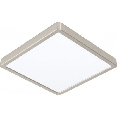 Внутренний потолочный светильник Eglo Fueva 5 Квадратный Форма 29×29 cm. Кухня, лобби и ванная комната. Современный Стиль. Стали и Пластик. Белый, никель и матовый никель Цвет