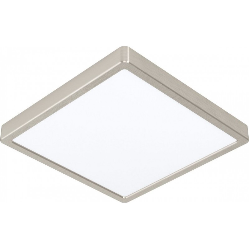 45,95 € Free Shipping | Indoor ceiling light Eglo Fueva 5 Square Shape 29×29 cm. Kitchen, lobby and bathroom. Modern Style. Steel and plastic. White, nickel and matt nickel Color