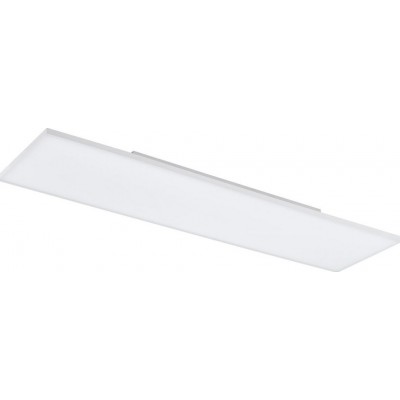 Panel LED Eglo Turcona C LED Forma Alargada 120×30 cm. Lámpara de techo Salón, cocina y comedor. Estilo moderno. Acero, Aluminio y Plástico. Color blanco