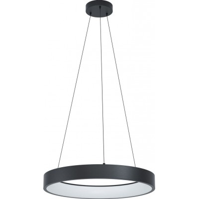 259,95 € Spedizione Gratuita | Lampada a sospensione Eglo Marghera C 2700K Luce molto calda. Forma Cilindrica Ø 60 cm. Soggiorno e sala da pranzo. Stile moderno e design. Acciaio e Plastica. Colore bianca e nero