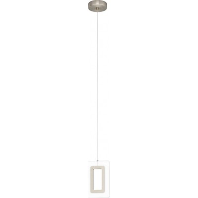 69,95 € Kostenloser Versand | Hängelampe Eglo Enaluri 110×14 cm. Stahl und plastik. Nickel, matt nickel und satin Farbe