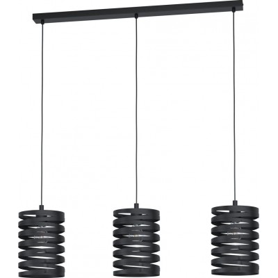 191,95 € Envio grátis | Lâmpada pendurada Eglo Cremella 110×94 cm. Aço. Cor preto