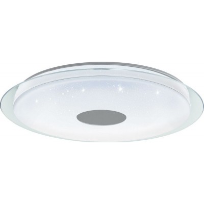 229,95 € Envio grátis | Luz de teto interna Eglo Lanciano C 2700K Luz muito quente. Ø 77 cm. Aço e plástico. Cor branco, cromado e prata