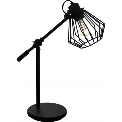 58,95 € Free Shipping | Table lamp Eglo Tabillano 1 56×48 cm. Steel. Black Color