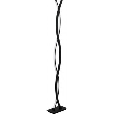 Stehlampe Eglo Lasana 3 Erweiterte Gestalten 142×25 cm. Wohnzimmer, esszimmer und schlafzimmer. Modern, design und cool Stil. Stahl, Aluminium und Plastik. Weiß und schwarz Farbe