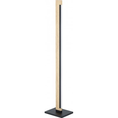 Floor lamp Eglo Camacho 126 cm. Steel, wood and plastic. White, brown and black Color