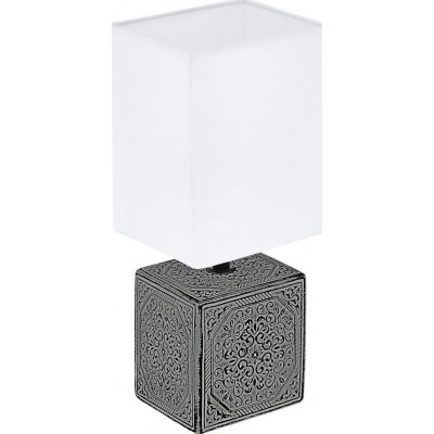 22,95 € Envoi gratuit | Lampe de table Eglo Mataro 1 30×13 cm. Céramique et textile. Couleur blanc et noir