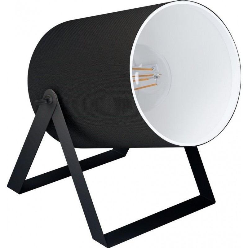 34,95 € 免费送货 | 台灯 Eglo Villabate 1 19×18 cm. 钢 和 纺织品. 白色的 和 黑色的 颜色