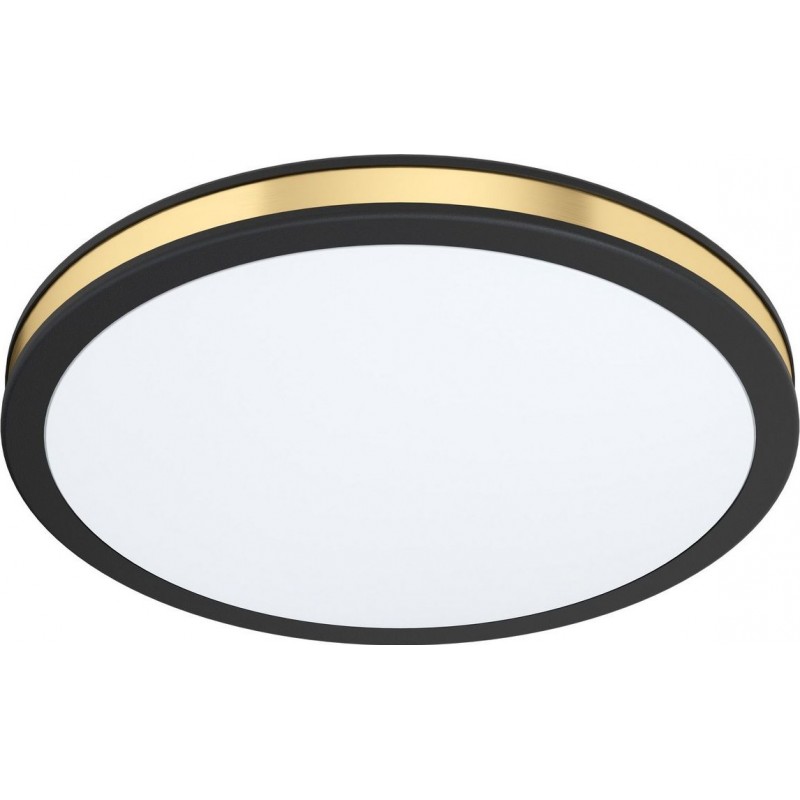 41,95 € 免费送货 | 室内顶灯 Eglo Pescaito 圆形的 形状 Ø 28 cm. 厨房, 大堂设施 和 浴室. 现代的 风格. 钢 和 塑料. 白色的, 金的 和 黑色的 颜色