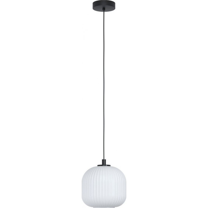59,95 € 免费送货 | 吊灯 Eglo Mantunalle 球形 形状 Ø 20 cm. 客厅 和 饭厅. 现代的 和 设计 风格. 钢 和 玻璃. 白色的 和 黑色的 颜色