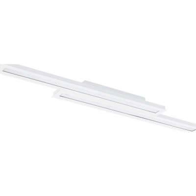 シーリングランプ Eglo Saliteras C 細長い 形状 116×16 cm. シーリングライト キッチン そして ベッドルーム. モダン スタイル. 鋼 そして プラスチック. 白い カラー