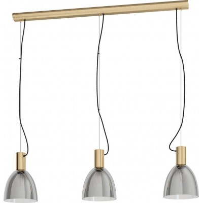 Hängelampe Eglo Lebalio 113×110 cm. Stahl. Braun, schwarz, transparentes schwarz und oxid Farbe