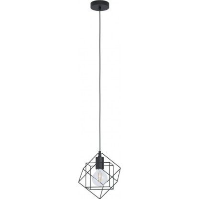 Lampada a sospensione Eglo Straiton 110×24 cm. Acciaio. Colore nero