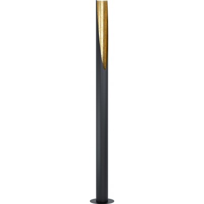 254,95 € Free Shipping | Floor lamp Eglo Stars of Light Prebone Cylindrical Shape Ø 11 cm. Living room, dining room and bedroom. Modern, design and cool Style. Steel and Aluminum. Golden and black Color