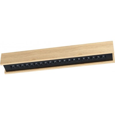 Indoor spotlight Eglo Stars of Light Termini 2 86×10 cm. Ceiling light Steel and wood. Brown and black Color