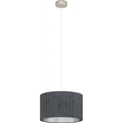 76,95 € Free Shipping | Hanging lamp Eglo Stars of Light Tamaresco Cylindrical Shape Ø 38 cm. Living room and dining room. Sophisticated and design Style. Steel. Gray, nickel and matt nickel Color