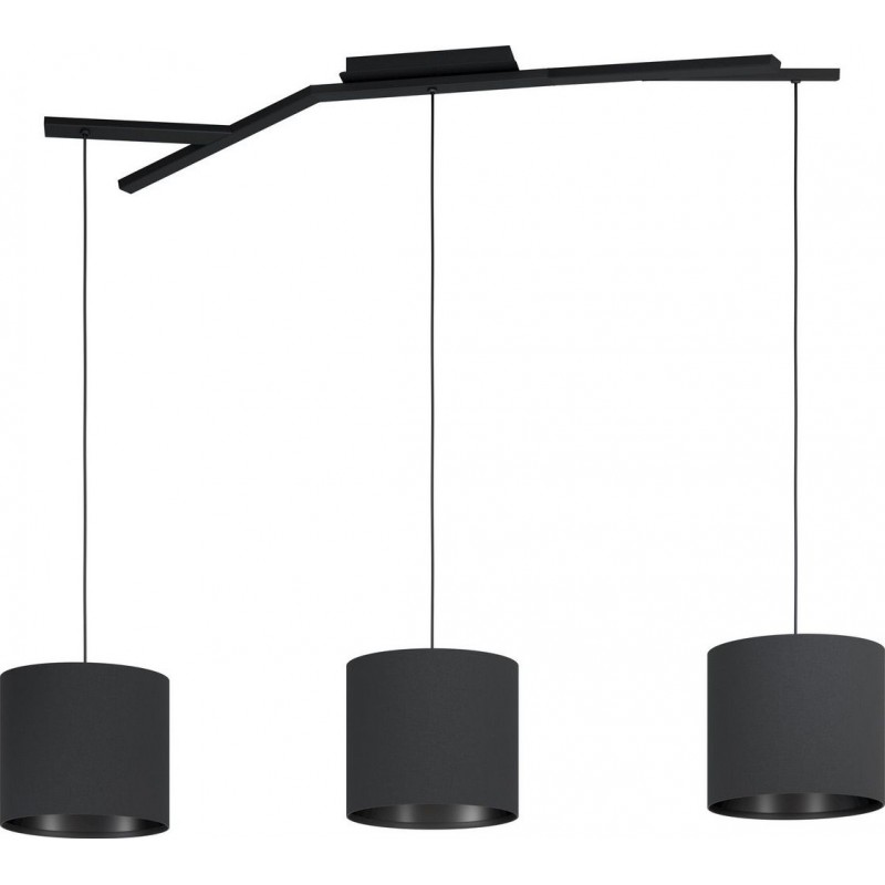 342,95 € Spedizione Gratuita | Lampada a sospensione Eglo Stars of Light Balnario Forma Estesa 150×131 cm. Soggiorno e sala da pranzo. Stile design. Acciaio e Tessile. Colore nero