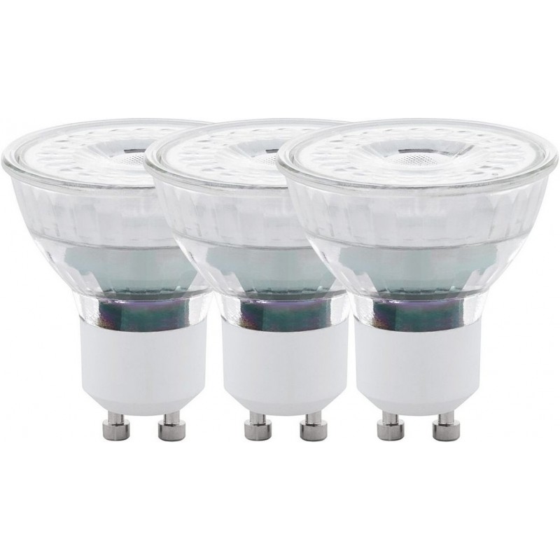 8,95 € Free Shipping | LED light bulb Eglo 4.5W GU10 LED 2700K Very warm light. Conical Shape Ø 5 cm. Modern Style