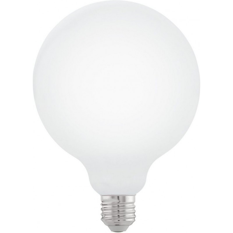 13,95 € Free Shipping | LED light bulb Eglo 7W E27 LED G125 2700K Very warm light. Cylindrical Shape Ø 12 cm