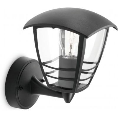 28,95 € Envio grátis | Aplique de parede ao ar livre Philips Creek 24×20 cm. luz de parede Cor preto