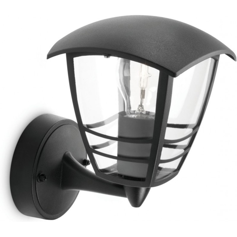 23,95 € Free Shipping | Outdoor wall light Philips Creek Pyramidal Shape 24×20 cm. Wall light Terrace and garden. Vintage Style. Black Color