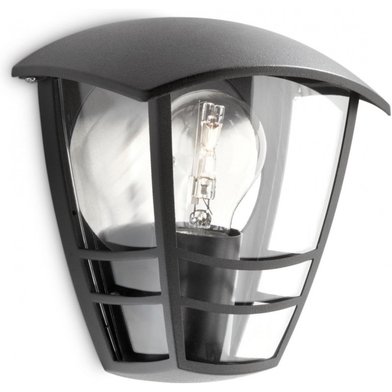 26,95 € Spedizione Gratuita | Applique da esterno Philips Creek 20×18 cm. luce a muro Colore nero