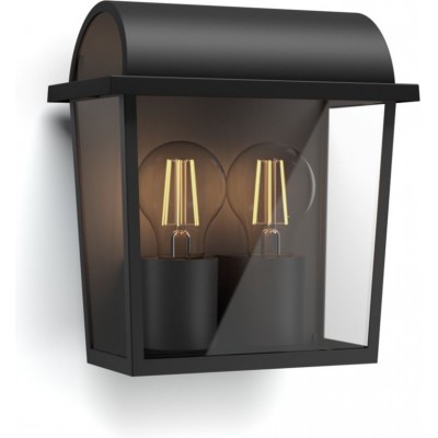 49,95 € Free Shipping | Outdoor wall light Philips Harvest 23×21 cm. Wall light Black Color