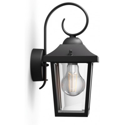34,95 € Free Shipping | Outdoor wall light Philips Buzzard Cubic Shape 29×18 cm. Wall light Terrace and garden. Vintage Style. Black Color