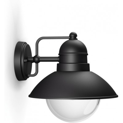 46,95 € Free Shipping | Outdoor wall light Philips Hoverfly Conical Shape 25×22 cm. Wall light Terrace and garden. Vintage Style. Black Color