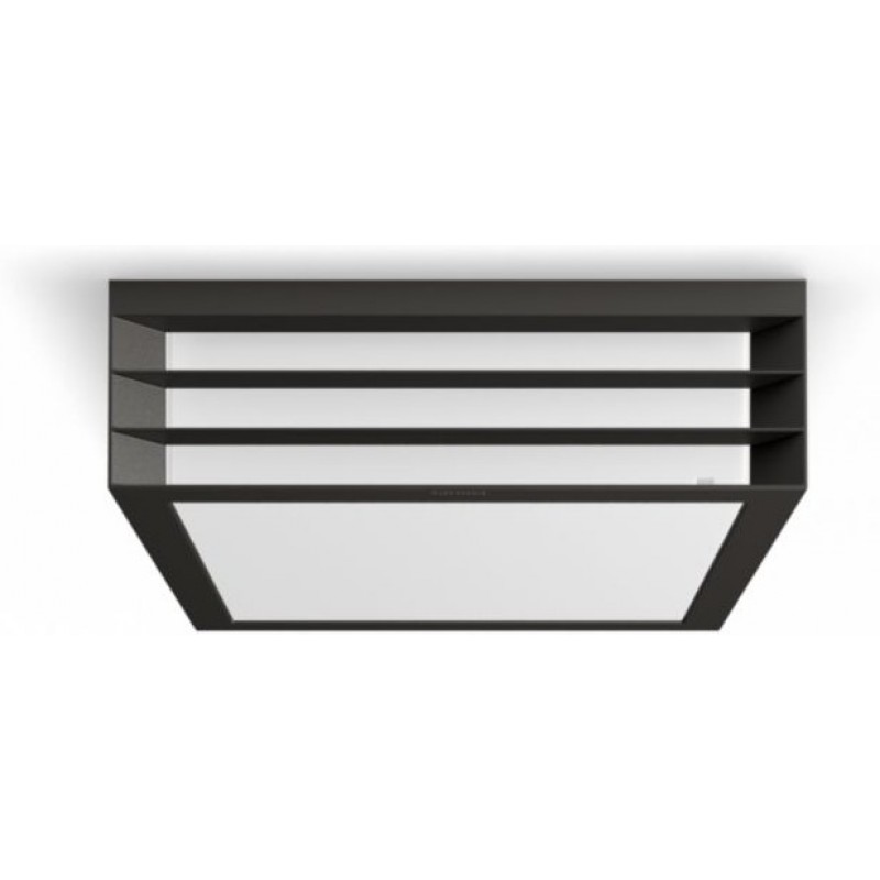 54,95 € Envio grátis | Lâmpada de exterior Philips Moonshine 26×26 cm. luz de parede Cor antracite