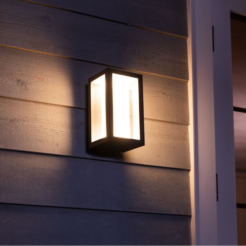 144,95 € Free Shipping | Outdoor wall light Philips Impress 16W Rectangular Shape 24×14 cm. Apply mural. Direct power supply Terrace and garden. Sophisticated Style