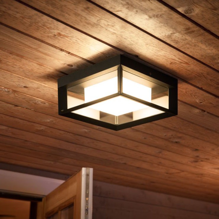 192,95 € Envio grátis | Luz de parede interna Philips Econic 15W 26×26 cm. Aplicar mural. LED branco / multicolor integrado. Fonte de alimentação direta