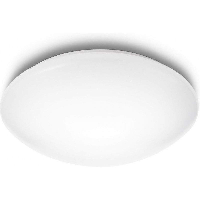25,95 € Free Shipping | Indoor ceiling light Philips Suede 12W Spherical Shape Ø 28 cm. Living room, kitchen and dining room. Classic Style. White Color