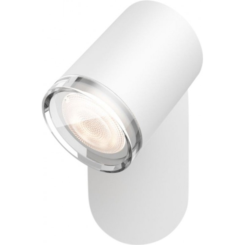 62,95 € Free Shipping | Indoor spotlight Philips Adore 5W Cylindrical Shape 14×12 cm. Includes LED bulb. Bluetooth control with Smartphone Application. Includes wireless switch Lobby, bathroom and showcase. Modern Style