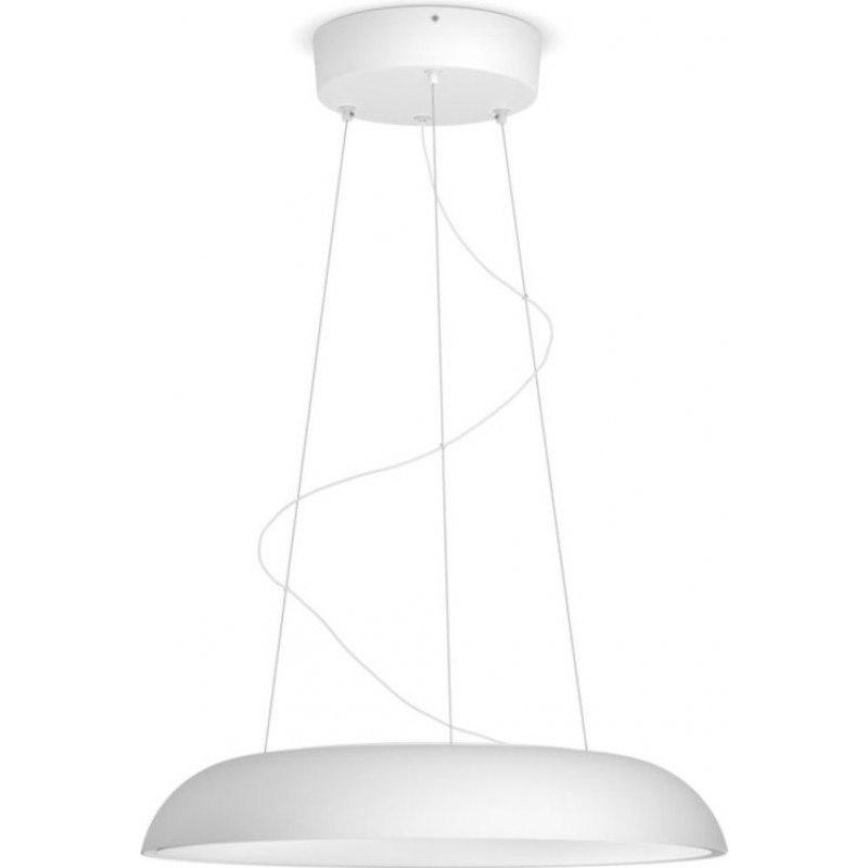 179,95 € Free Shipping | Hanging lamp Philips Amaze 33.5W Round Shape 43×43 cm. Integrated LED. Bluetooth control with Smartphone Application. Includes wireless switch Living room, dining room and store. Sophisticated Style