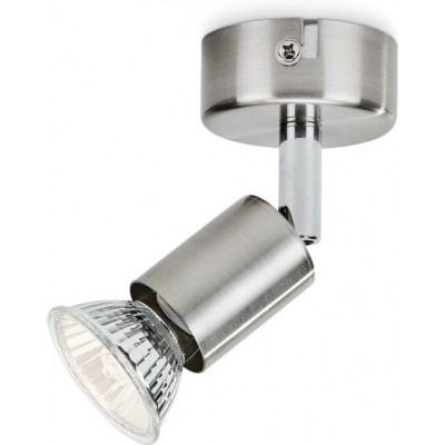 Indoor spotlight Philips Limbali Cylindrical Shape 13×8 cm. Lobby and showcase. Sophisticated Style. Plated chrome Color
