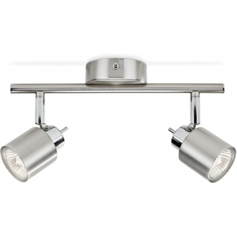 21,95 € Free Shipping | Indoor spotlight Philips Meranti Extended Shape 29×16 cm. Living room, dining room and store. Sophisticated Style. Plated chrome Color