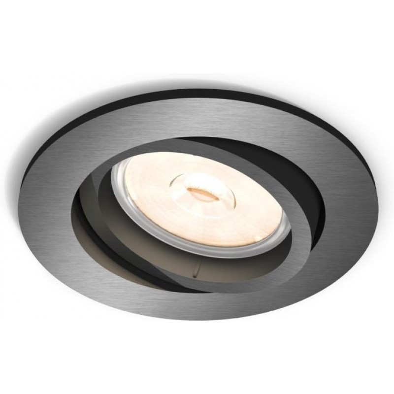 10,95 € Kostenloser Versand | Inneneinbauleuchte Philips Donegal 9×9 cm. Grau Farbe