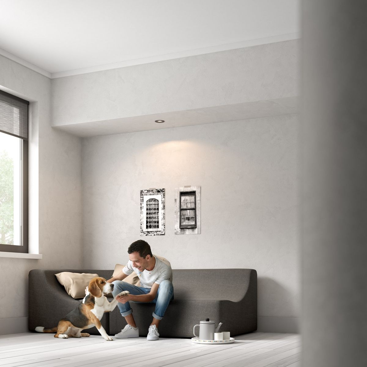 10,95 € Spedizione Gratuita | Illuminazione da incasso Philips Donegal 9×9 cm. Colore grigio