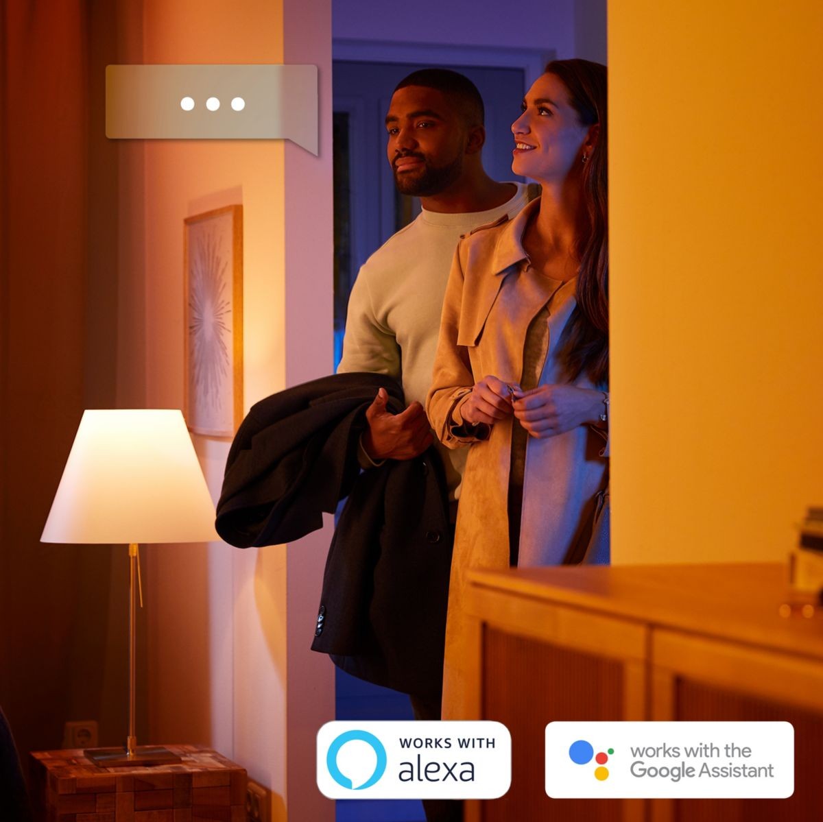 58,95 € Envio grátis | Refletor interno Philips Buckram 5W 10×10 cm. Foco individual. Inclui lâmpada LED e interruptor sem fio. Controle de Bluetooth com aplicativo para smartphone