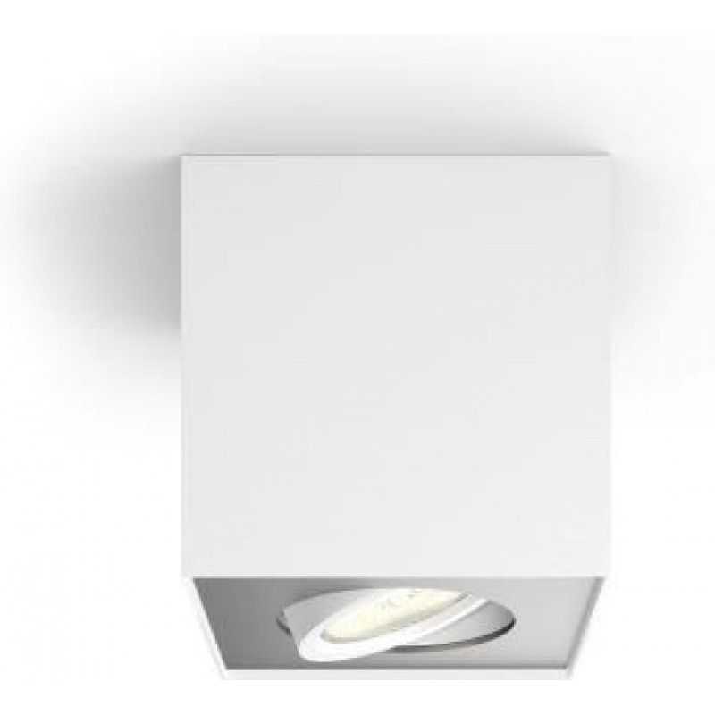 65,95 € 免费送货 | 室内射灯 Philips Box 4.5W 立方体 形状 10×10 cm. 个人重点。可调节的高质量 客厅 和 办公室. 现代的 风格
