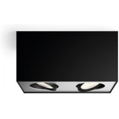 91,95 € Free Shipping | Indoor spotlight Philips Box 18W 20×10 cm. Double focus. Adjustable High quality