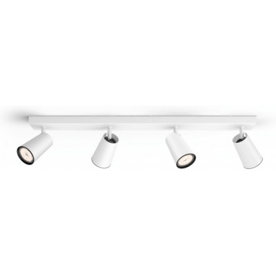 68,95 € Envoi gratuit | Projecteur d'intérieur Philips PaisLey 63×12 cm. Mise au point compacte. Projecteur réglable Couleur blanc