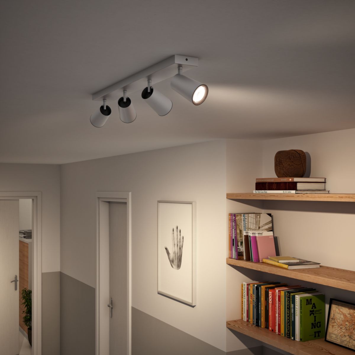 54,95 € Spedizione Gratuita | Faretto da interno Philips PaisLey 63×12 cm. Messa a fuoco compatta. Proiettore regolabile Alluminio